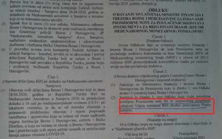 KRŠE ZAKON Novac MMF-a i nedopušten pritisak na Centralnu banku BiH
