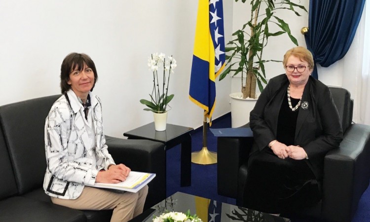 Turković primila u oproštajnu posjetu ambasadoricu Švicarske Turković primila u oproštajnu posjetu ambasadoricu Švicarske