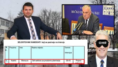 Supruga GRADONAČELNIKA Brčko distrikta ESEDA KADRIĆA jedini selektovani kanidat na konkursu za radno mjesto “ŠEFA SEKTORA ZA PROSTORNO PLANIRANJE”