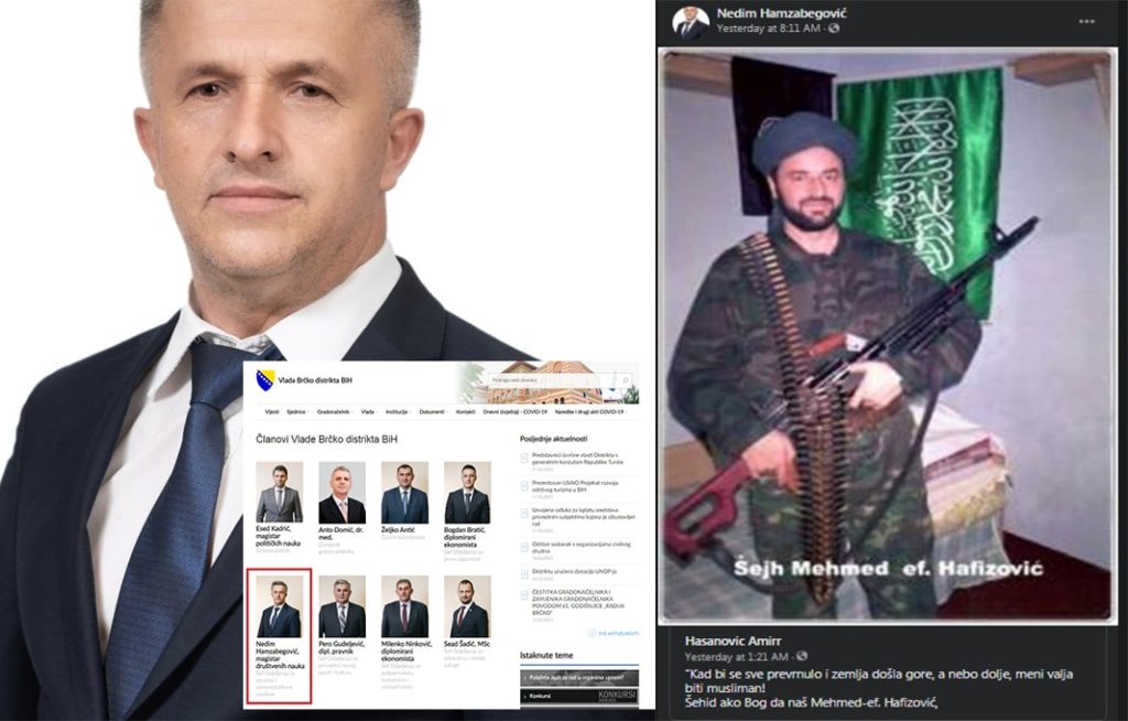 Radenik i automatsko oružje na profilima društvene mreže Članova Vlade Brčko distrikta BiH