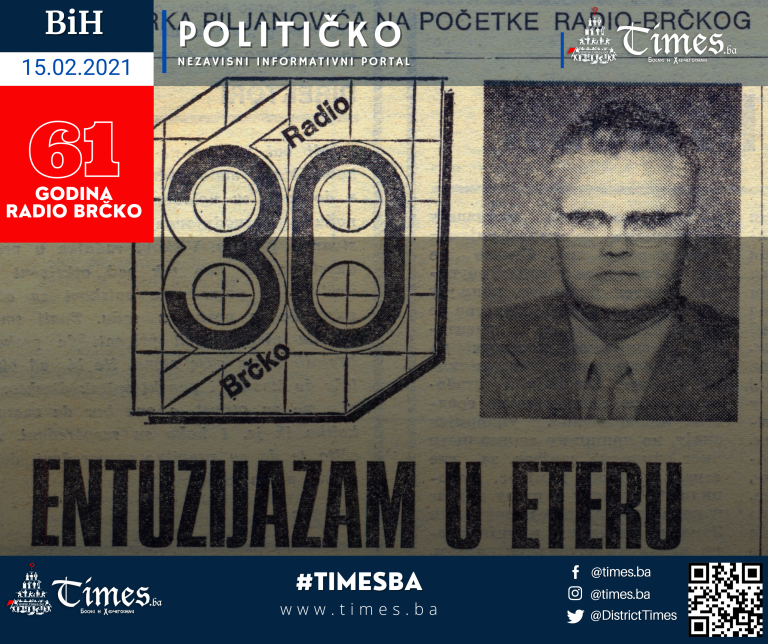 “OVDJE RADIO BRČKO” tri obične, a tako drage riječi emitovane su prvi put prije šezdeset i jednu godinu sa talasa radia Brčko