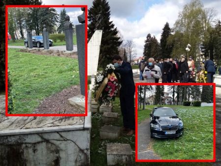 BAHATOST GRADONAČELNIKA I DRUGIH ČELNIKA SKUPŠTINE BRČKO DISTRIKTA BIH: Na 76 goodina oslobođenja grada Brčko od “Fašizma” parkirali vozlila među spomenike “PARTIZANA”