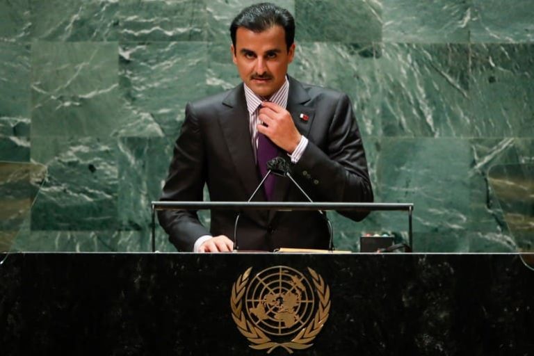 New York, obraćanje katarskog emira Nj.V. Tamim bin Hamada Al Tanija na Generalnoj skupštini UN-a