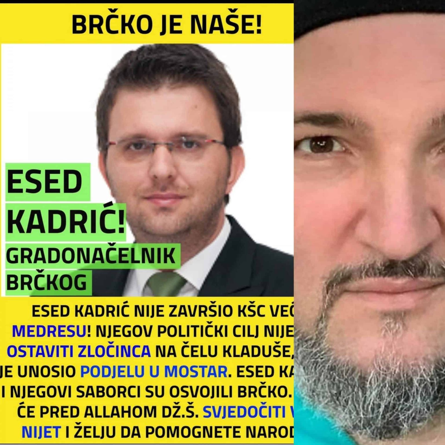 Jasmin Mulahusić kog Tužilaštvo BiH povezuje sa Al-Kaidom često je u svojim objavama hvalio Gradonačelnika Brčko distrikta BiH Eseda Kadrića!