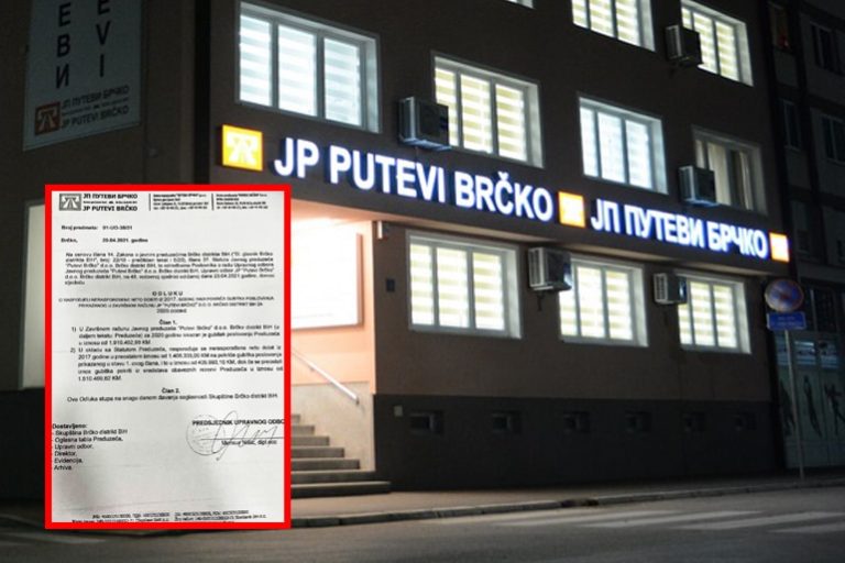 EKSKLUZIVNO: JP Putevi Brčko u gubitku skoro 2 milona Konvertibilnih maraka EKSKLUZIVNO: JP Putevi Brčko u gubitku skoro 2 milona Konvertibilnih maraka