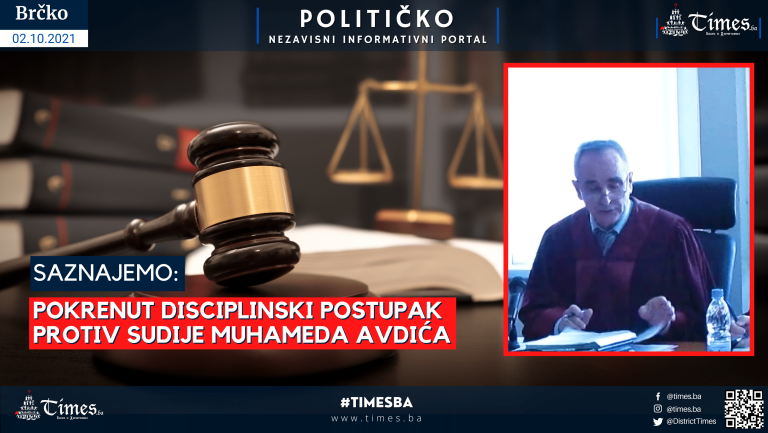 Pokrenut Disciplinski postupak protiv sudije Osnovnog suda u Brčkom, MUHAMEDA ADVDIĆA zbog “Zastare predmeta”!