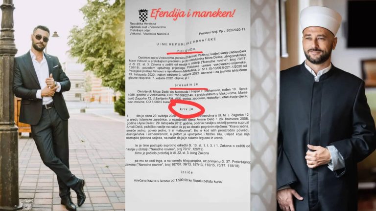 Efendija i maneken iz Vinkovaca zlostavljao svoju suprugu pred djecom u uredu islamske zajednice Efendija i maneken iz Vinkovaca zlostavljao svoju suprugu pred djecom u uredu islamske zajednice