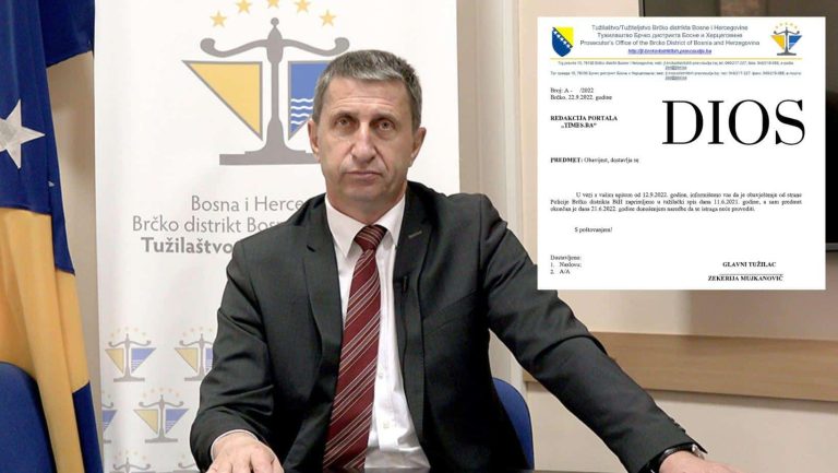 Javni Tužilac Zekerija Mujkanović demantovao sam sebe, Nakon duže od godinu dana donijeli odluku o nesprovođenju istrage protiv brčanske firme “DIOS” iako ne objavljuju informacije o istragama!