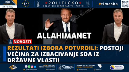 Rezultati izbora potvrdili: Postoji većina za izbacivanje SDA iz državne vlasti!