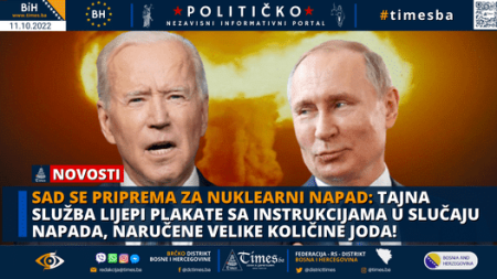 SAD se priprema za nuklearni napad: Tajna služba lijepi plakate sa instrukcijama  u slučaju napada, naručene velike količine joda!