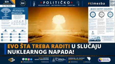 Evo šta treba raditi u slučaju NUKLEARNOG NAPADA!