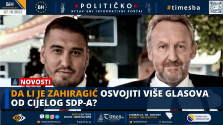Da li je Zahiragić osvojiti više glasova od cijelog SDP-a?