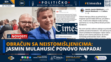 Obračun sa neistomišljenicima: Jasmin Mulahusić ponovo napada!