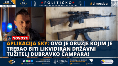 APLIKACIJA SKY : Ovo je oružje kojim je trebao biti likvidiran državni tužitelj Dubravko Čampara!