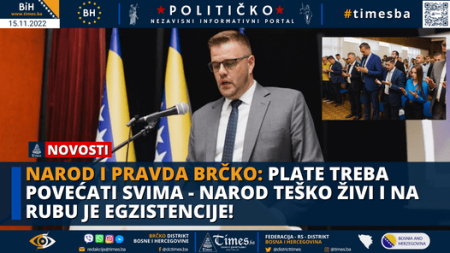 NAROD I PRAVDA BRČKO: Plate treba povećati svima – narod teško živi i na rubu je egzistencije!