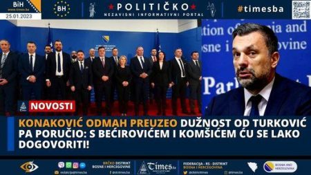 Konaković odmah preuzeo dužnost od Turković pa poručio: S Bećirovićem i Komšićem ću se lako dogovoriti!