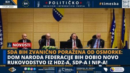 SDA BIH ZVANIČNO PORAŽENA OD OSMORKE: Dom naroda Federacije BiH dobio novo rukovodstvo iz HDZ-a, SDP-a i NiP-a!