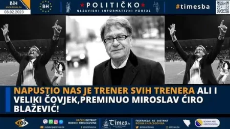 Napustio nas je trener svih trenera ali i veliki čovjek,preminuo Miroslav Ćiro Blažević!