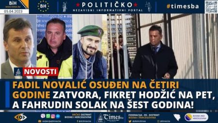 Fadil Novalić osuđen na četiri godine zatvora, Fikret Hodžić na pet, a Fahrudin Solak na šest godina!