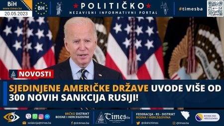 Sjedinjene Američke države  uvode više od 300 novih sankcija Rusiji!