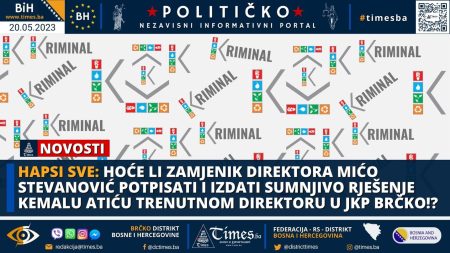 HAPSI SVE: Hoće li Zamjenik Direktora Mićo Stevanović potpisati i izdati sumnjivo Rješenje Kemalu Atiću trenutnom Direktoru u JKP Brčko!?