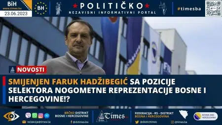 Smijenjen Faruk Hadžibegić sa pozicije selektora nogometne reprezentacije Bosne i Hercegovine