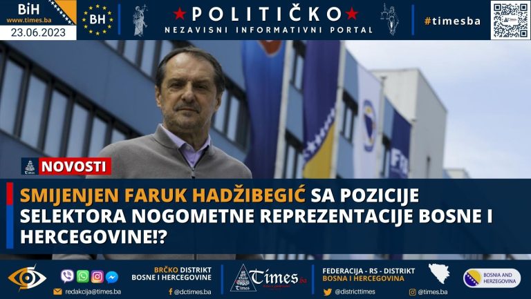 Smijenjen Faruk Hadžibegić sa pozicije selektora nogometne reprezentacije Bosne i Hercegovine Smijenjen Faruk Hadžibegić sa pozicije selektora nogometne reprezentacije Bosne i Hercegovine
