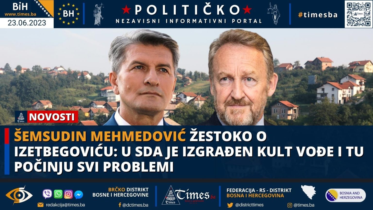 Šemsudin Mehmedović žestoko o Izetbegoviću: U SDA je izgrađen kult vođe i tu počinju svi problemi