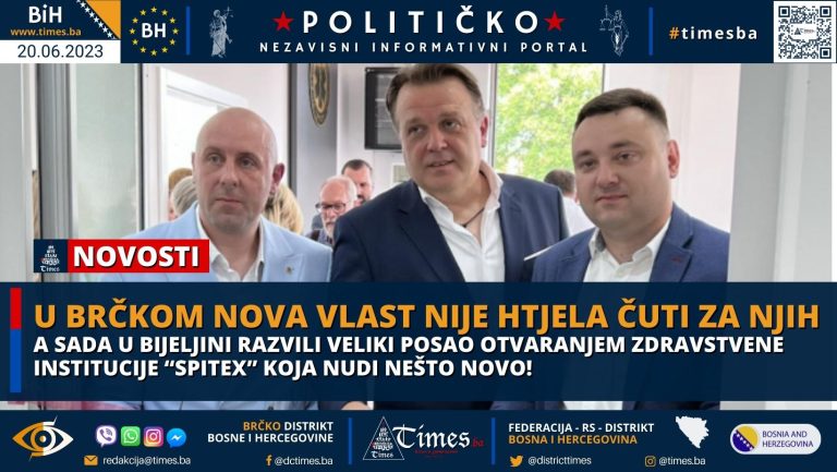 U Brčkom nova Vlast nije htjela čuti za njih a sada u Bijeljini razvili veliki posao otvaranjem zdravstvene institucije  “Spitex” koja nudi nešto novo!