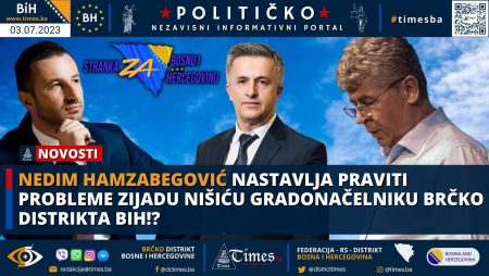 Nedim Hamzabegović nastavlja praviti probleme Zijadu Nišiću gradonačelniku Brčko distrikta BiH!?