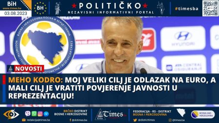 MEHO KODRO: Moj veliki cilj je odlazak na Euro, a mali cilj je vratiti povjerenje javnosti u reprezentaciju!
