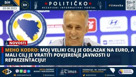 MEHO KODRO: Moj veliki cilj je odlazak na Euro, a mali cilj je vratiti povjerenje javnosti u reprezentaciju!