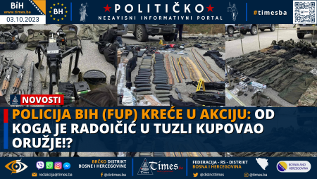 POLICIJA BIH (FUP) KREĆE U AKCIJU: OD KOGA JE RADOIČIĆ U TUZLI KUPOVAO ORUŽJE!?