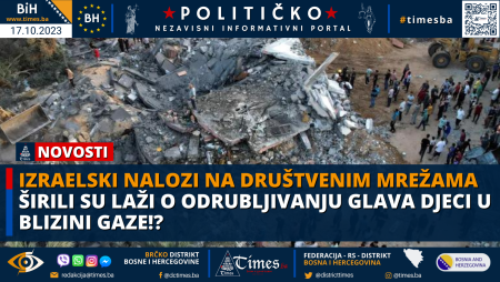 Izraelski nalozi na društvenim mrežama širili su laži o odrubljivanju glava djeci u blizini Gaze!?