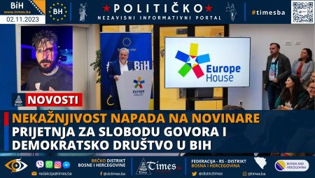 Nekažnjivost napada na novinare prijetnja za slobodu govora i demokratsko društvo u BiH