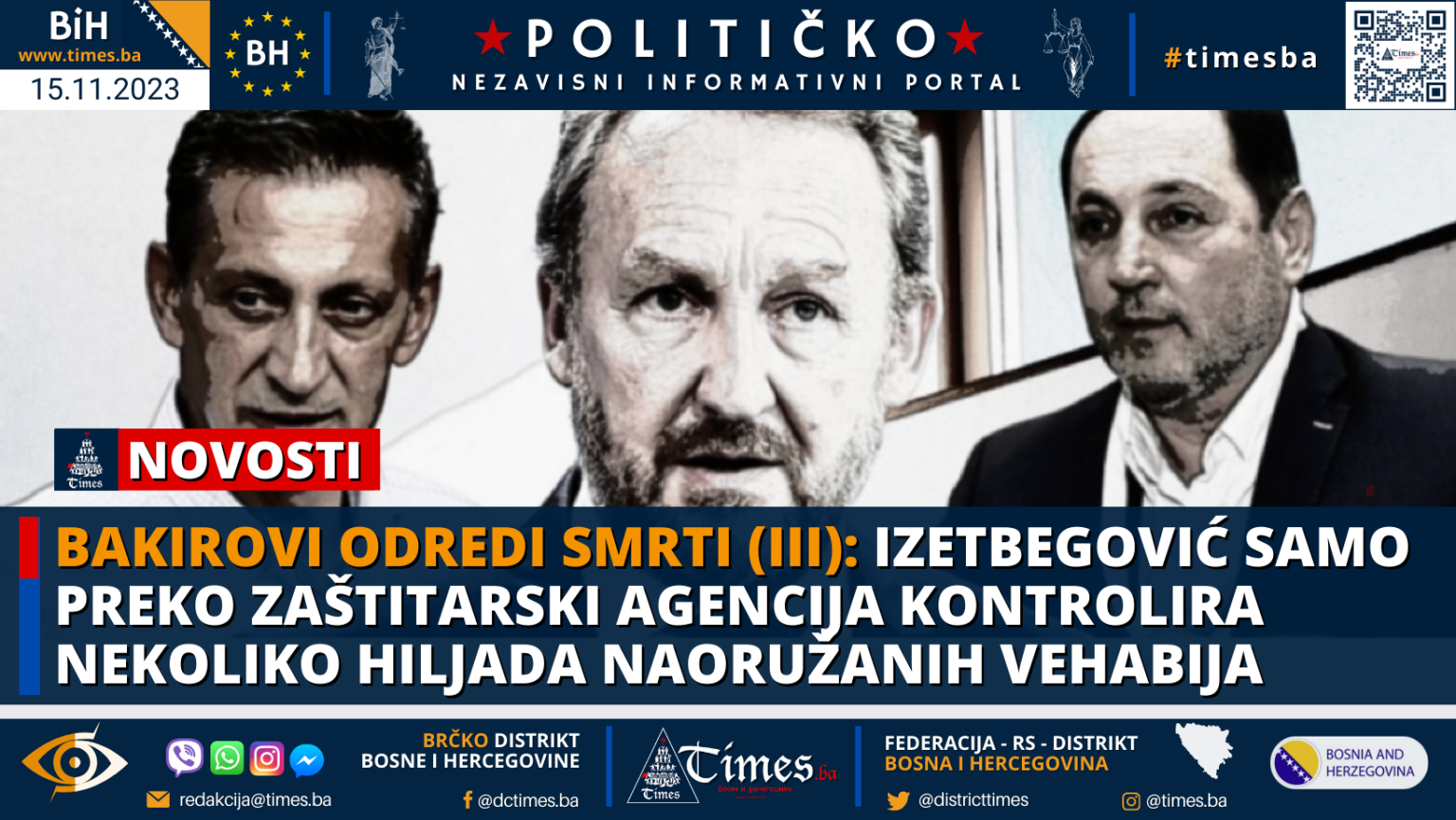 BAKIROVI ODREDI SMRTI (III): Izetbegović samo preko zaštitarski agencija kontrolira nekoliko hiljada naoružanih vehabija