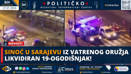 Sinoć u Sarajevu iz vatrenog oružja likvidiran 19-ogodišnjak!