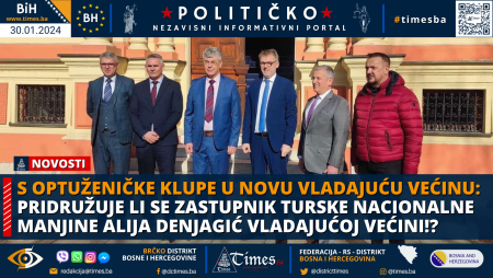 S OPTUŽENIČKE KLUPE U NOVU VLADAJUĆU VEĆINU: Pridružuje li se zastupnik Turske nacionalne manjine Alija Denjagić  vladajućoj većini!?