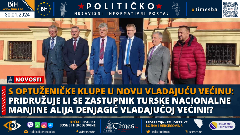 S OPTUŽENIČKE KLUPE U NOVU VLADAJUĆU VEĆINU: Pridružuje li se zastupnik Turske nacionalne manjine Alija Denjagić vladajućoj većini!? S OPTUŽENIČKE KLUPE U NOVU VLADAJUĆU VEĆINU: Pridružuje li se zastupnik Turske nacionalne manjine Alija Denjagić vladajućoj većini!?