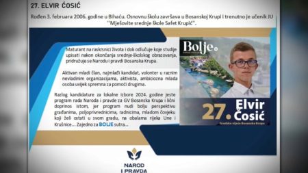 Pored starih poznatih lica, s plakata se smiješe i oni koji su tek ostvarili biračko pravo: “Ni zrelosti ni iskustva”