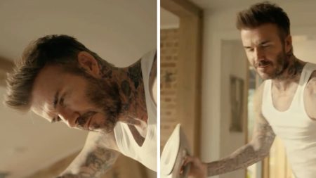 Da bar pegla po kućama! David Beckham neodoljiv je i dok obavlja kućanske poslove