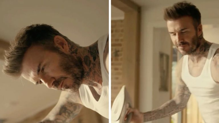 Da bar pegla po kućama! David Beckham neodoljiv je i dok obavlja kućanske poslove