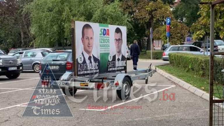 SAMO U BRČKOM: Platili parking da bi promovisali kandidate i SDA, hoće li CIK reagovati!?