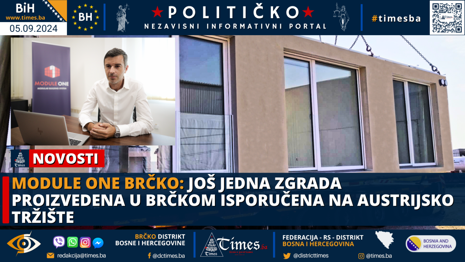 Još jedna zgrada proizvedena u Brčkom isporučena na austrijsko tržište