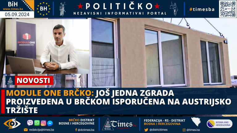 Još jedna zgrada proizvedena u Brčkom isporučena na austrijsko tržište Još jedna zgrada proizvedena u Brčkom isporučena na austrijsko tržište