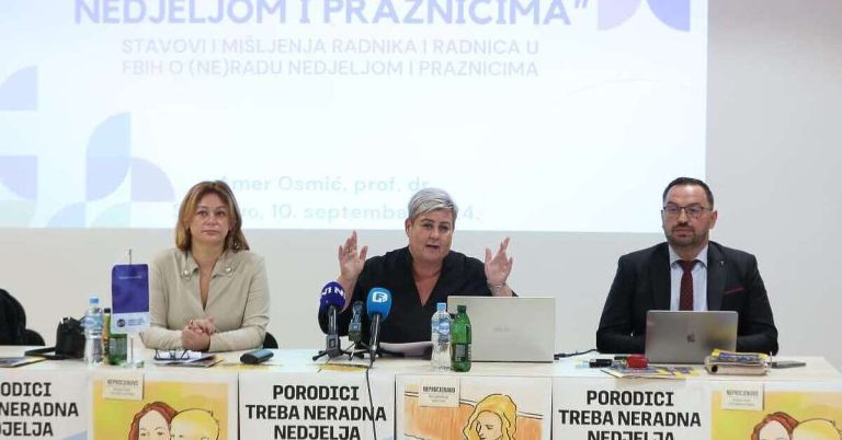 Istraživanje pokazalo da 96 posto ispitanika podržava uvođenje neradne nedjelje u FBiH