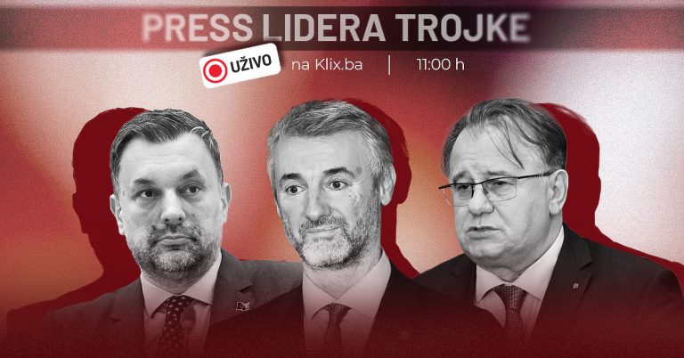 Uživo / Lideri Trojke Konaković, Forto i Nikšić obraćaju se u Sarajevu