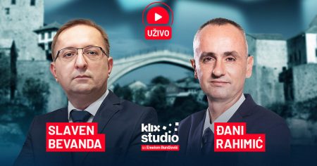 Uživo /
Predizborna debata u Mostaru: Duel Slavena Bevande i Đanija Rahimića