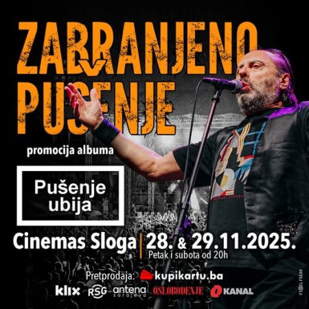Dva koncerta Zabranjenog pušenja u sarajevskom klubu Cinemas Sloga