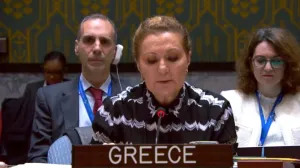 Zgrada prijateljstva između Grčke i BiH osvijetljena povodom 30 godina diplomatskih odnosa